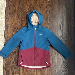 Patagonia Kids' Teal and Maroon Snow Jacket